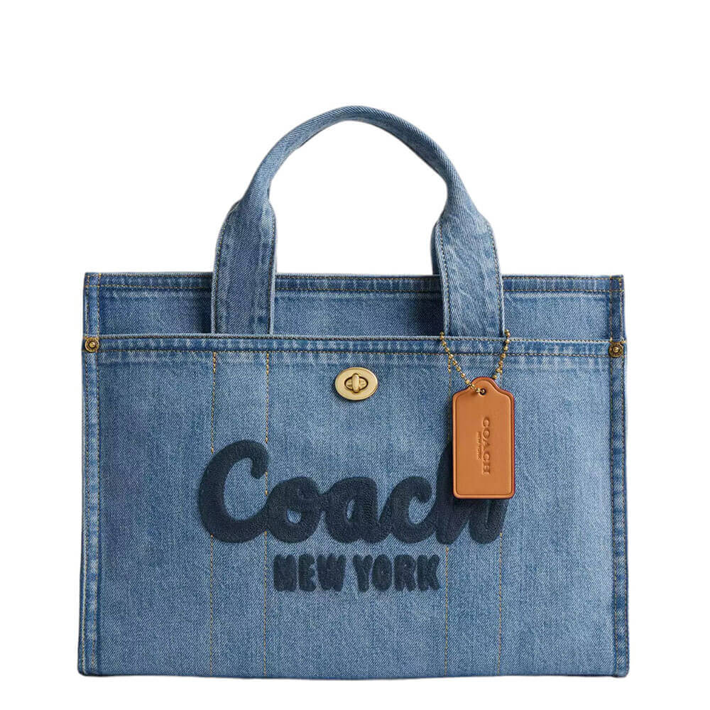 Coach Denim Cargo Tote